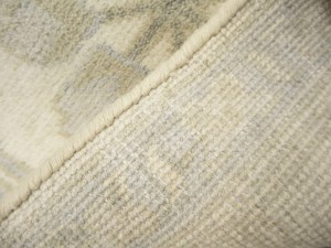 Cream Floral 10X19 Oushak Oriental Rug