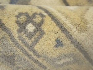 Cream Floral 9X18 Oushak Chobi Oriental Rug