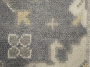Gray Floral 9X18 Oushak Chobi Oriental Rug