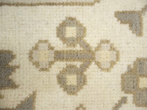 Cream Floral 9X18 Oushak Chobi Oriental Rug