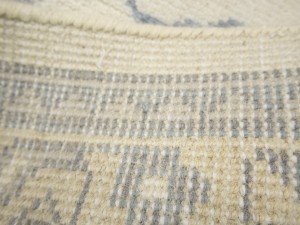Cream Floral 9X18 Oushak Chobi Oriental Rug