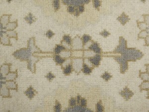 Cream Floral 9X18 Oushak Chobi Oriental Rug