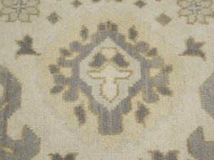 Cream Floral 9X18 Oushak Chobi Oriental Rug