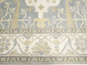 Gray Floral 8X16 Oushak Oriental Rug