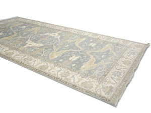 Gray Floral 8X16 Oushak Oriental Rug
