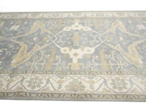 Gray Floral 8X16 Oushak Oriental Rug