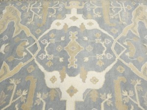 Gray Floral 8X16 Oushak Oriental Rug