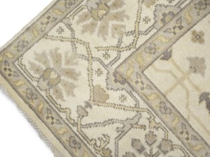 Cream Floral 8X16 Oushak Oriental Rug