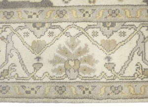 Cream Floral 8X16 Oushak Oriental Rug