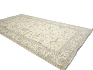 Cream Floral 8X16 Oushak Oriental Rug
