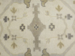 Cream Floral 8X16 Oushak Oriental Rug