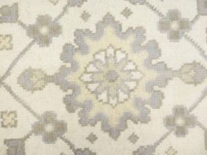 Cream Floral 8X16 Oushak Chobi Oriental Rug