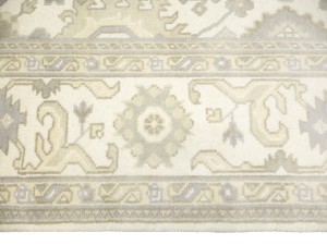 Cream Floral 8X16 Oushak Chobi Oriental Rug