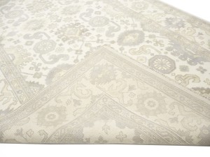 Cream Floral 8X16 Oushak Chobi Oriental Rug