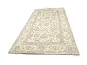 Cream Floral 8X16 Oushak Chobi Oriental Rug
