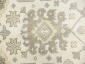 Cream Floral 8X16 Oushak Chobi Oriental Rug