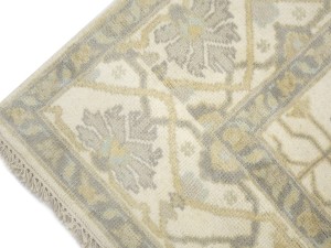 Cream Floral 8X16 Oushak Oriental Rug