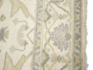Cream Floral 8X16 Oushak Oriental Rug