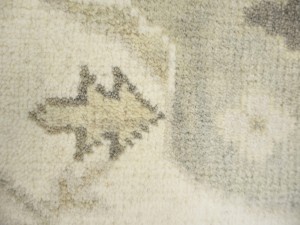 Cream Floral 8X16 Oushak Oriental Rug