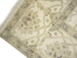 Cream Floral 8X16 Oushak Oriental Rug