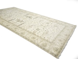 Cream Floral 8X16 Oushak Oriental Rug