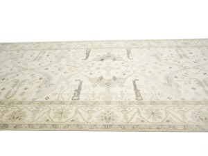 Cream Floral 8X16 Oushak Oriental Rug