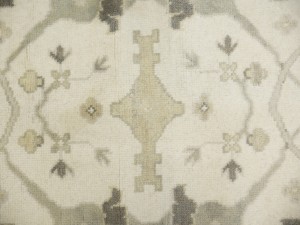 Cream Floral 8X16 Oushak Oriental Rug