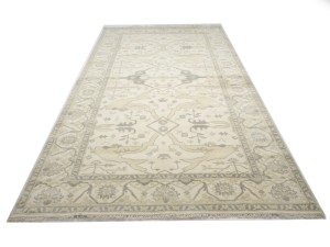 Cream Floral 8X16 Oushak Oriental Rug