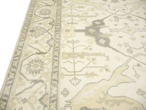 Cream Floral 8X16 Oushak Oriental Rug