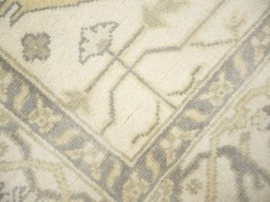 Cream Floral 8X16 Oushak Oriental Rug