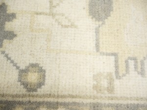 Cream Floral 8X16 Oushak Oriental Rug