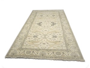 Cream Floral 8X16 Oushak Oriental Rug