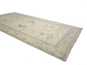 Cream Floral 8X16 Oushak Oriental Rug