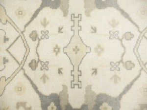 Cream Floral 8X16 Oushak Oriental Rug