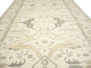 Cream Floral 8X16 Oushak Oriental Rug