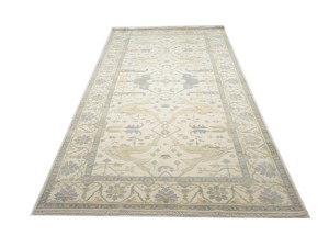 Cream Floral 8X16 Oushak Oriental Rug