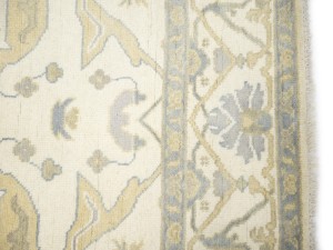 Cream Floral 8X16 Oushak Oriental Rug