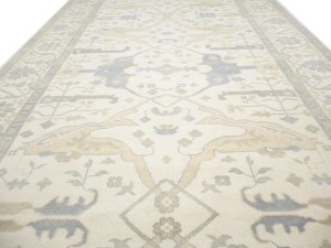 Cream Floral 8X16 Oushak Oriental Rug