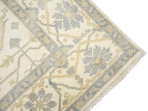 Cream Floral 8X16 Oushak Oriental Rug