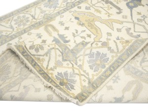 Cream Floral 8X16 Oushak Oriental Rug