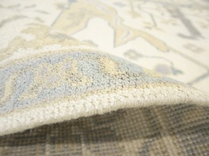 Cream Floral 8X16 Oushak Oriental Rug