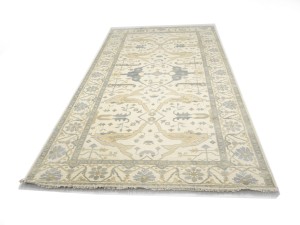 Cream Floral 8X16 Oushak Oriental Rug
