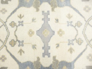 Cream Floral 8X16 Oushak Oriental Rug