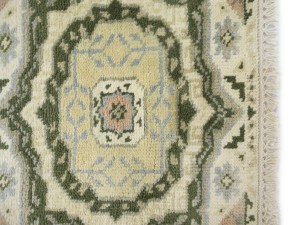Cream Floral 3X25 Heriz Serapi Oriental Runner Rug