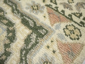 Cream Floral 3X25 Heriz Serapi Oriental Runner Rug
