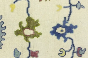 Cream Traditional Floral 9X12 Oushak Chobi Oriental Rug