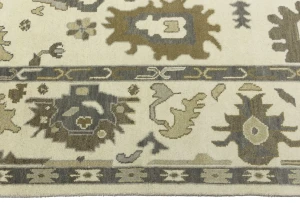 Muted Colors Transitional Floral 9X12 Oushak Chobi Oriental Rug