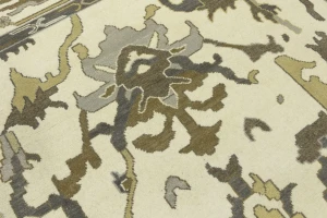 Muted Colors Transitional Floral 9X12 Oushak Chobi Oriental Rug