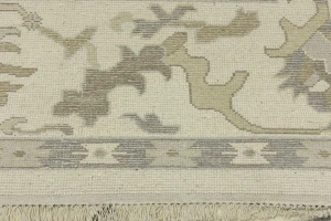 Muted Colors Transitional Floral 9X12 Oushak Chobi Oriental Rug