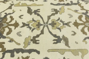 Muted Colors Transitional Floral 9X12 Oushak Chobi Oriental Rug